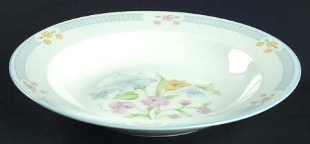 Garden Bouquet Rim Fruit/Dessert (Sauce) Bowl