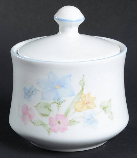 Garden Bouquet Sugar Bowl & Lid