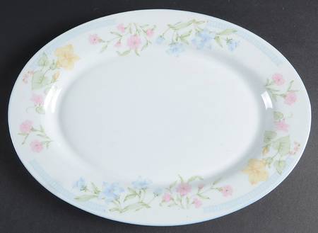 Garden Bouquet 12" Oval Serving Platter