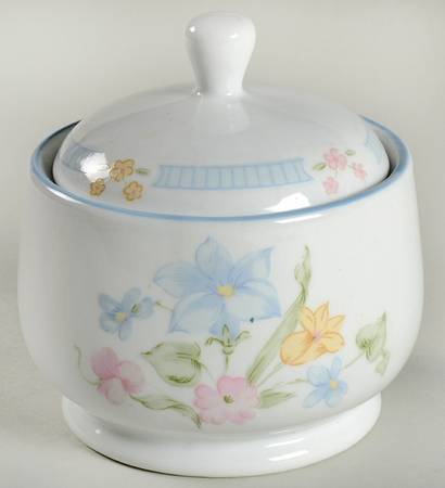 Garden Bouquet Sugar Bowl & Lid
