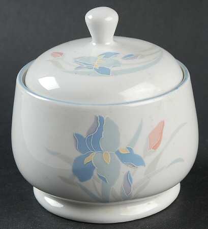 Iris Sugar Bowl & Lid