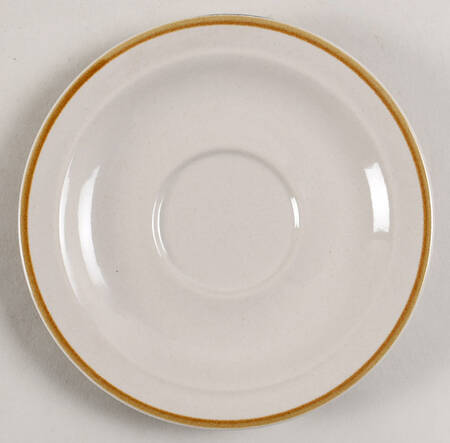 Linda (Single Brown Trim) Saucer