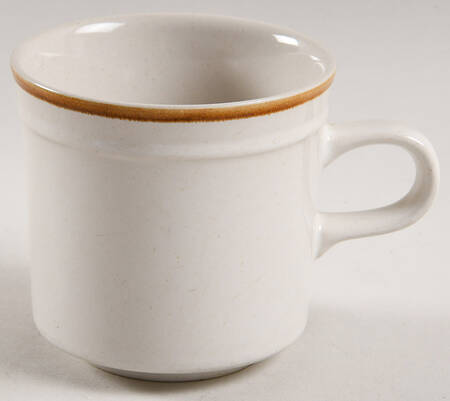 Linda (Single Brown Trim) Flat Cup