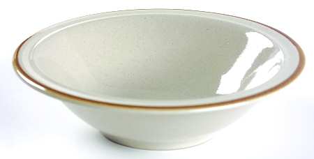 Linda (Single Brown Trim) Rim Cereal Bowl