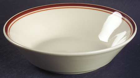 Linda (Double Brown Trim) Coupe Cereal Bowl