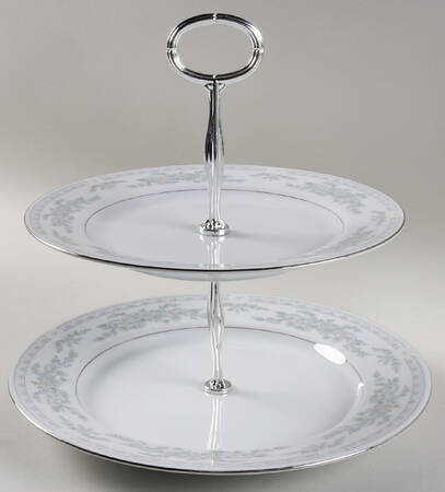 Somerset 6 5/8"-10"  2 Tiered Serving Tray (Dp, Sp) HC