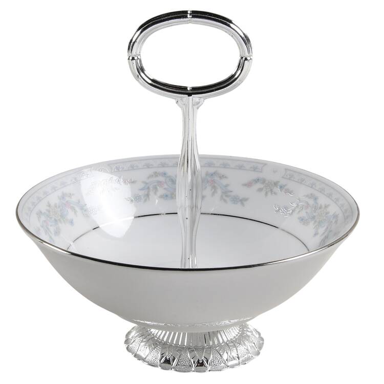Somerset 6"-7" Handled Footed Nut Dish HC