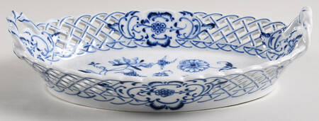 ERT1 9" Oval Pierced Basket by Ernst Teichert
