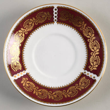 Burgundy Saucer for Flat Cup
