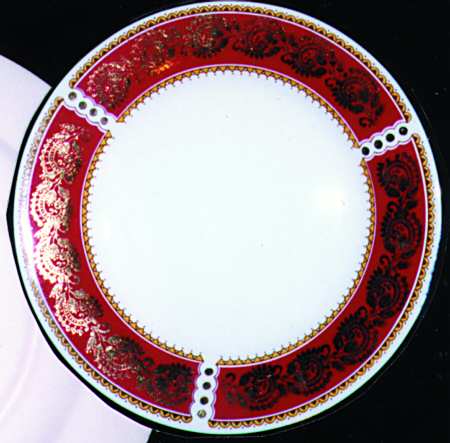 Burgundy Salad Plate