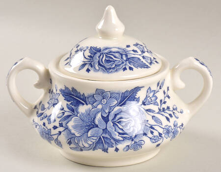 Kew Blue Sugar Bowl & Lid