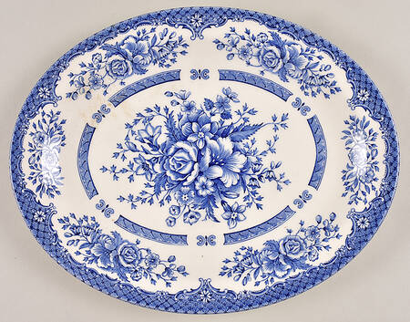 Kew Blue 11" Oval Serving Platter
