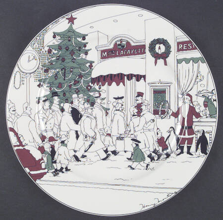 Le Restaurant Christmas 12" Chop Plate (Round Platter)