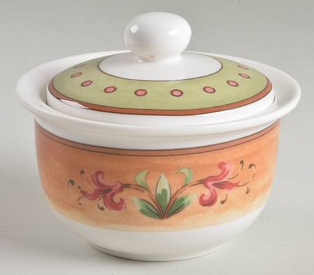 Spice Pavilion (English) Sugar Bowl & Lid