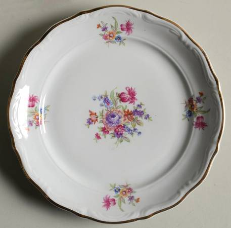 Rose Garden Salad Plate