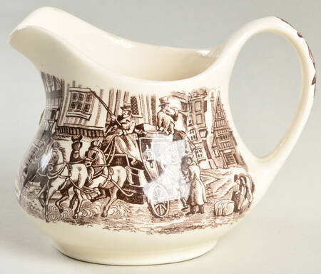 Dickens Series Brown Creamer
