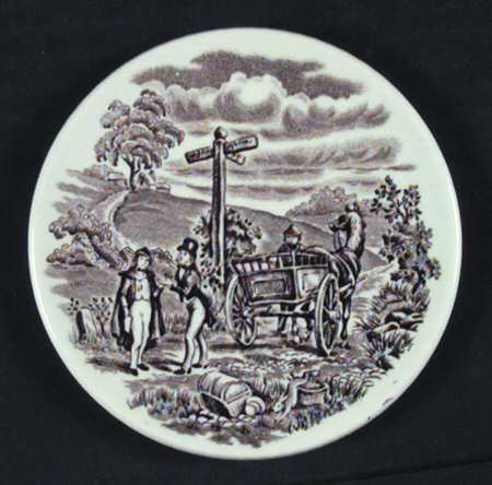 Dickens Series Brown Coaster