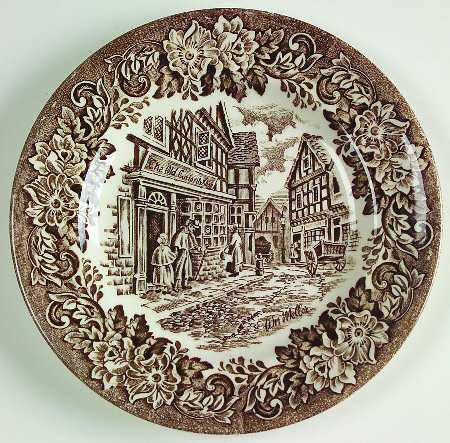 Dickens Series Brown Bread & Butter Plate