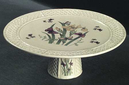 Butterfly Garden Trellis 10" Diameter Pedestal Cake Stand