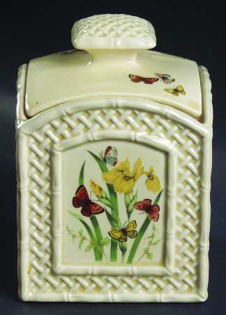 Butterfly Garden Trellis Small Canister & Lid