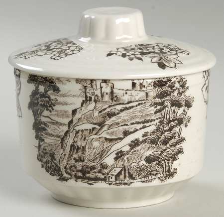 Castles Brown Sugar Bowl & Lid