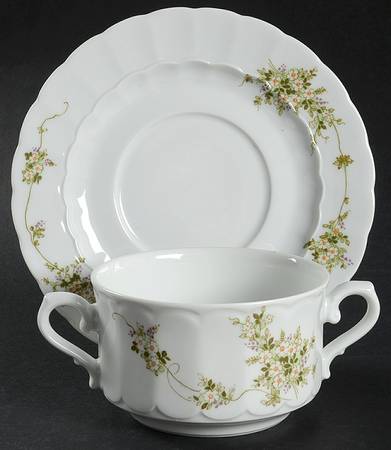 21041 Flat Cream Soup Bowl & Saucer Set