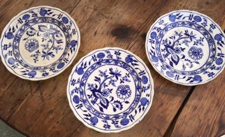 Blue Meissen Bread & Butter Plate