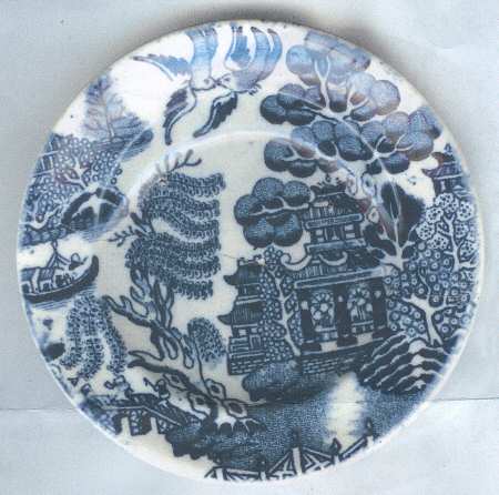 Blue Willow Butter Pat