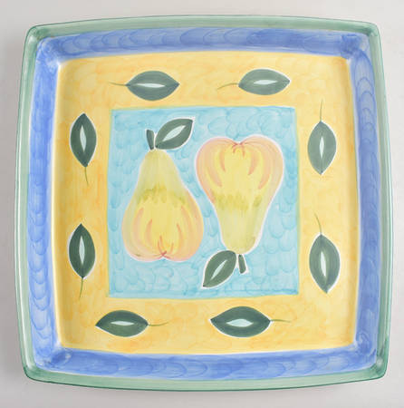 Fruitmania 15" Square Serving Platter
