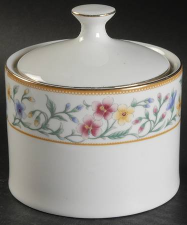 Caprice (Gold Trim) Sugar Bowl & Lid