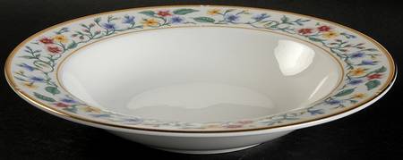 Caprice (Gold Trim) Large Rim Soup Bowl