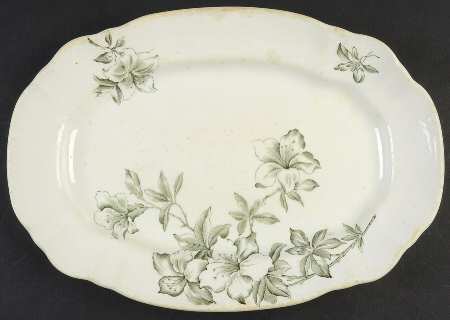 Azalea Green 12" Oval Serving Platter