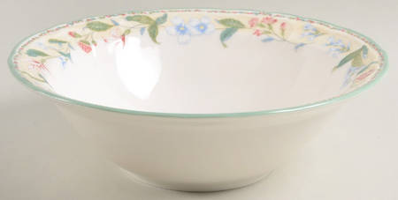 Floral Bay 9" Round Vegetable Bowl