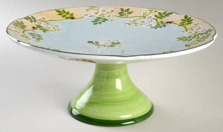 Robin's Nest Footed Cake Plate