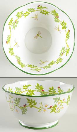 Robin's Nest Large Footed Salad Serving Bowl