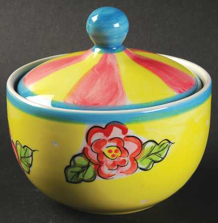 Fleurtations Sugar Bowl & Lid