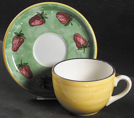 Fruit Punch Jumbo Cup & Saucer Set