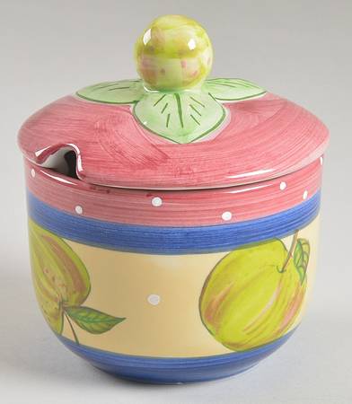 Fruit Punch Sugar Bowl & Lid