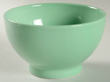 Solid Color Green Coupe Cereal Bowl