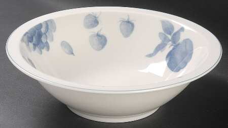 Blue Fruits 9" Round Vegetable Bowl