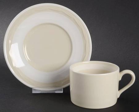 Whipped Cream Flat Cup & Saucer Set