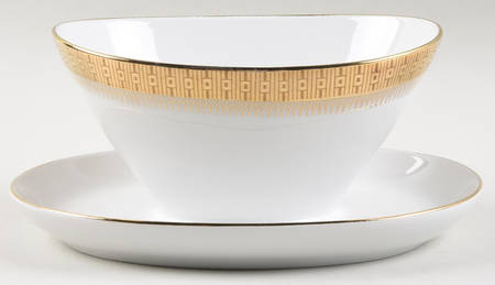 Gitty Gravy Boat with Attached Underplate