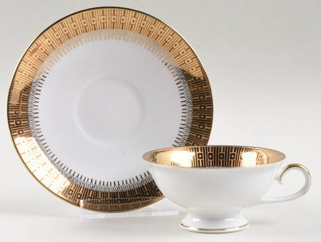 Gitty Footed Demitasse Cup & Saucer Set
