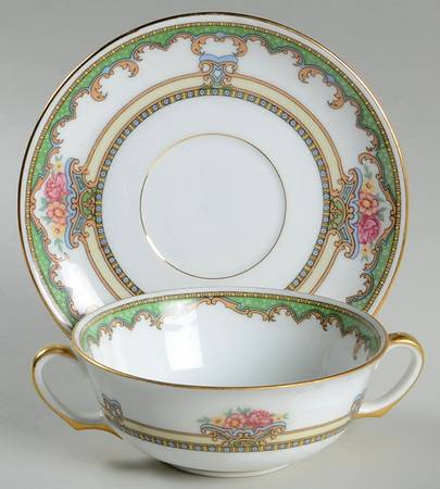 Windsore Flat Cream Soup Bowl & Saucer Set