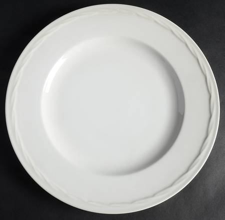 White Expressions Dinner Plate