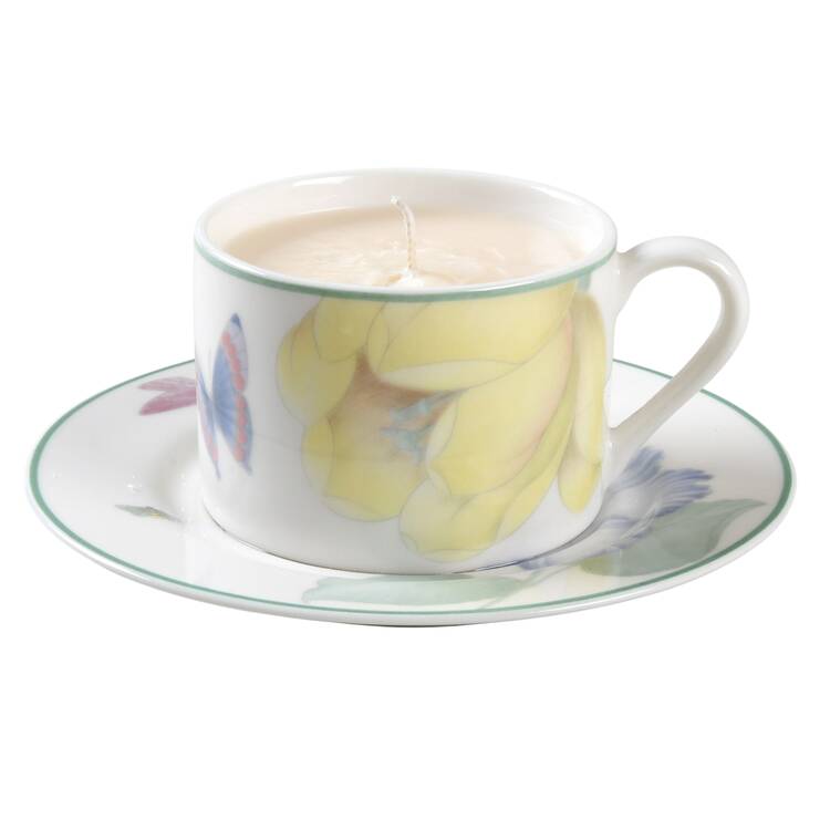 Garden Walk Scented Cup & Saucer Candle-Ocean  HC