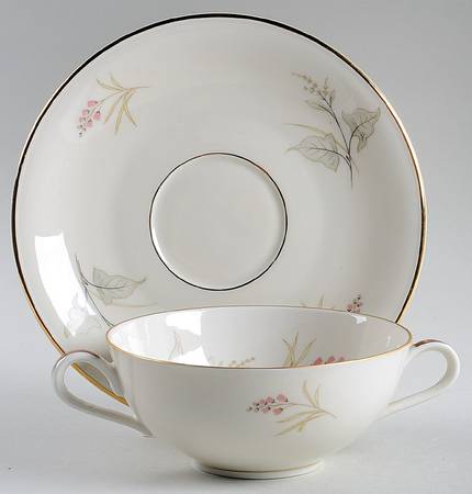 18134 Flat Cream Soup Bowl & Saucer Set