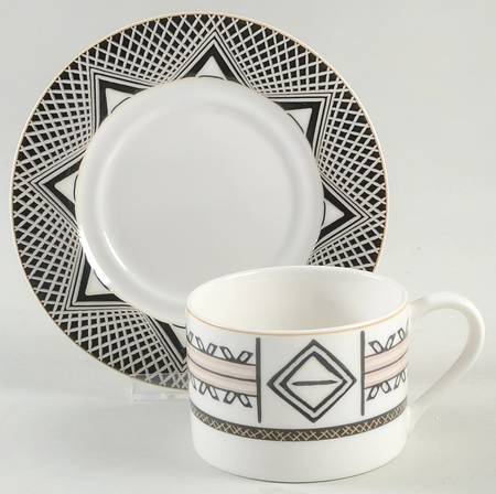 Tiber Flat Cup & Saucer Set