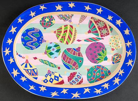 Kaleidoscope 15" Oval Serving Platter
