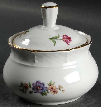 Bouquet Sugar Bowl & Lid